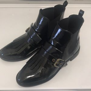 Marc Fisher- Black patent boots